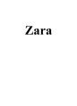 ZARA 경영 마케팅 SWOT,STP,4P전략 분석(영문레포트) 1페이지